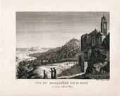 Vue du monastère de St. Pons et de la ville de Nice.