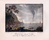 Trombe de mer, observée en 1795. près le cap de Villefranche, Comté de Nice.