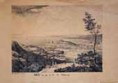 Nice vue près du col de Villefranche, 1825.